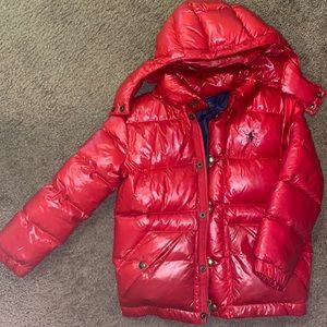 Water-Repellent Glossed Down Jacket